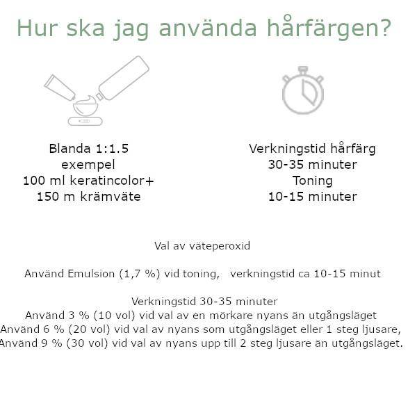 Keratin Color Zero Ammonia hårfärg ask 100 ml