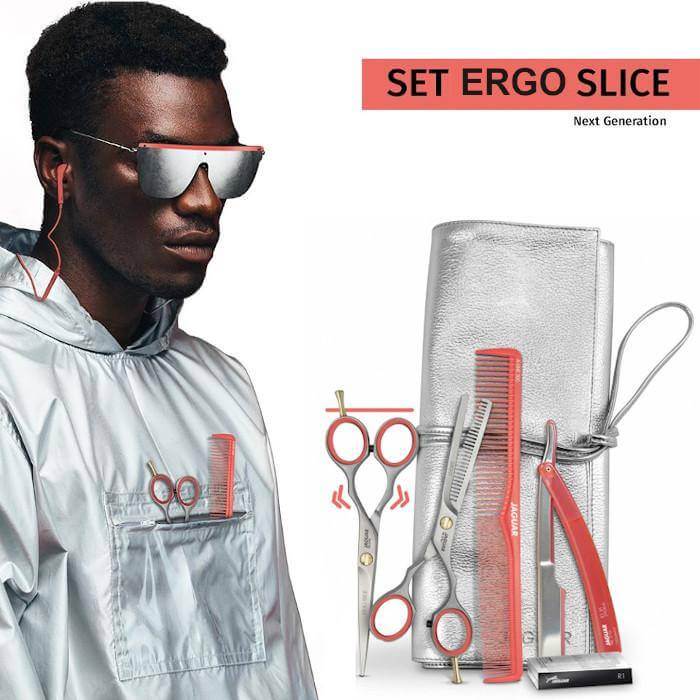 Frisörsax Basic Set Ergo Slice saxset 5,5"