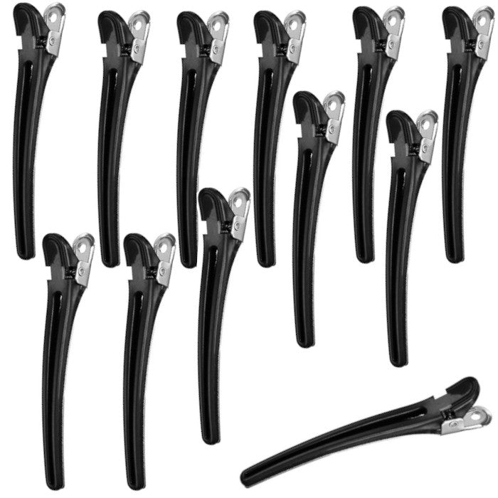 Klippklämma Combi Clips  Plast/Metall 12 st svart